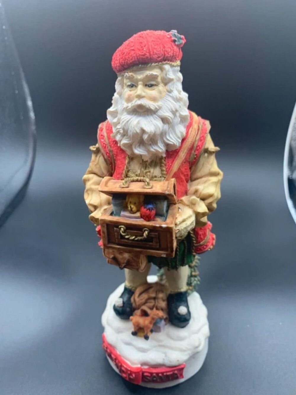 Ceramic French Santa 8 1/2" Figure SELLING AS IS